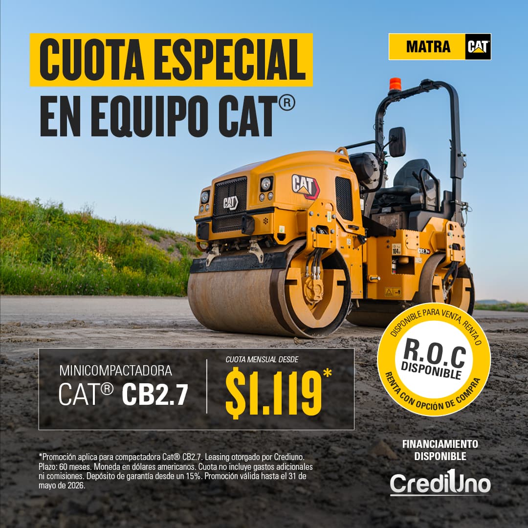 Minicompactadora Cat CB2.7