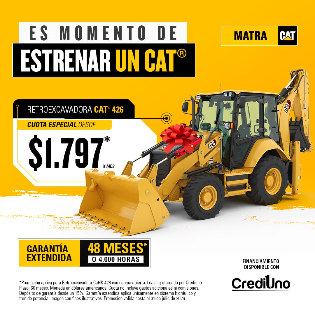 Estrene una Retroexcavadora Cat® 426