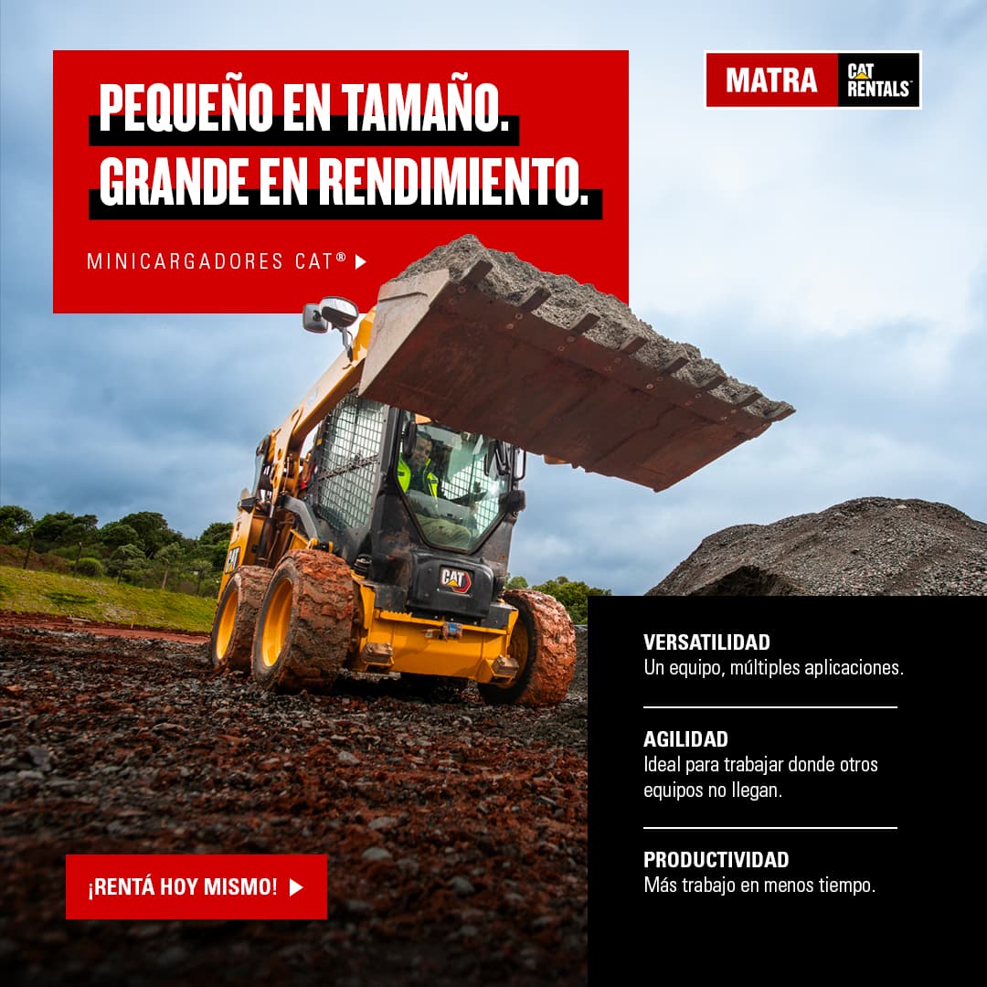 Minicargadores Cat® en Renta